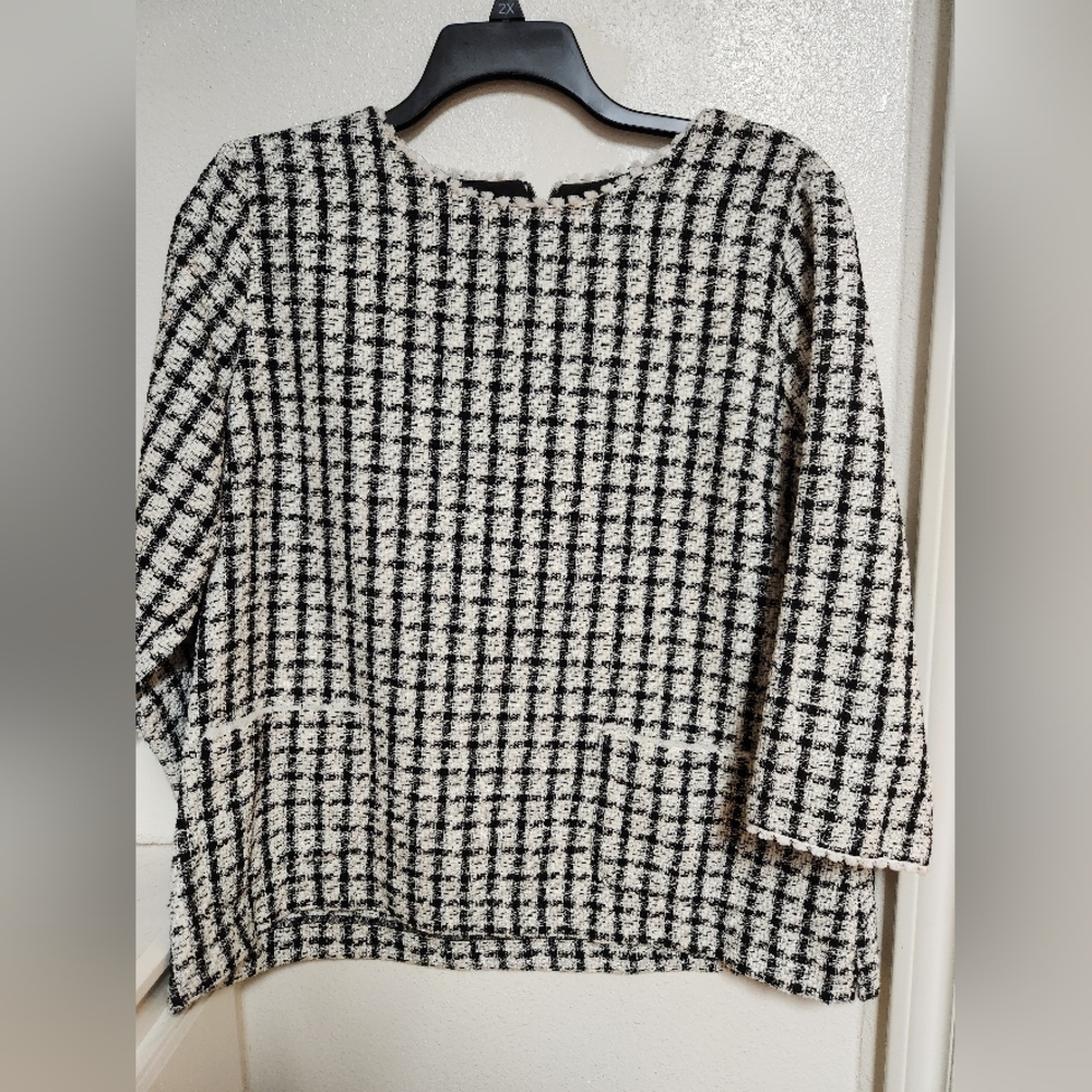 John Mark Size XL Blazer Black and White